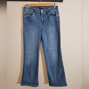Champs Jeans Mid Rise Crop Kick Blue